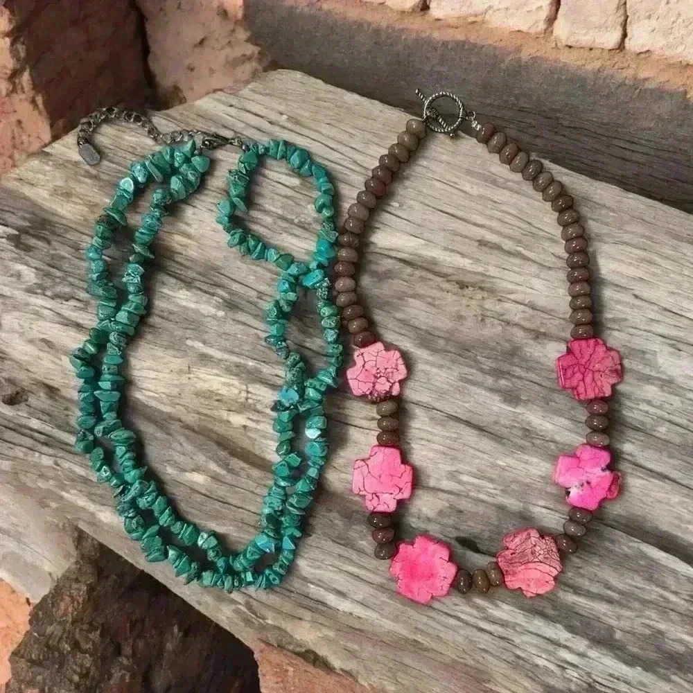 Western inspired beaded necklaces